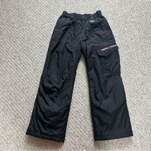 Zero Xposure Snow Pants Youth S 8 Unisex Black Ski Snowboard Insulated Pockets